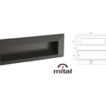 Maniglia Incasso MA25 Interasse 128 mm.150x46 varie finiture | Mital